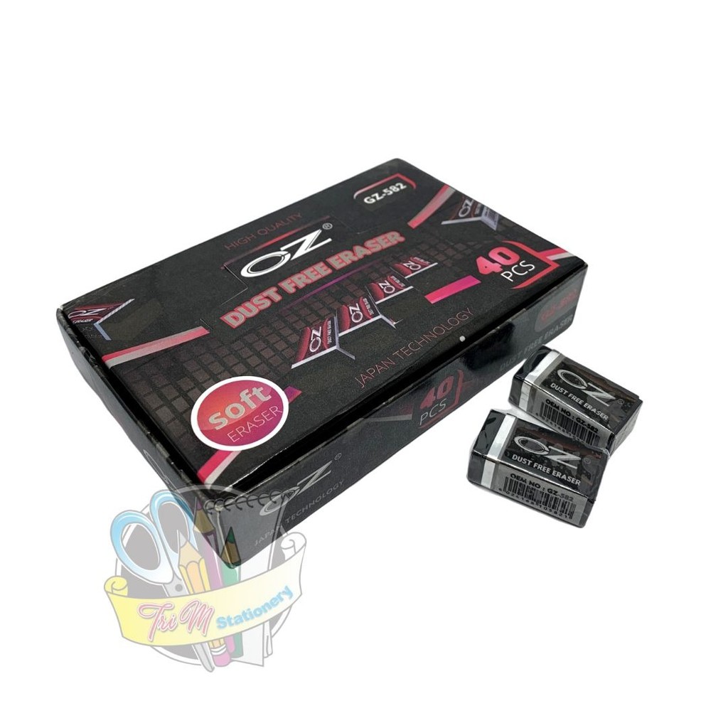 

Oz Penghapus Stip Dust Free Eraser GZ-582 [ BOX ISI 40 ]