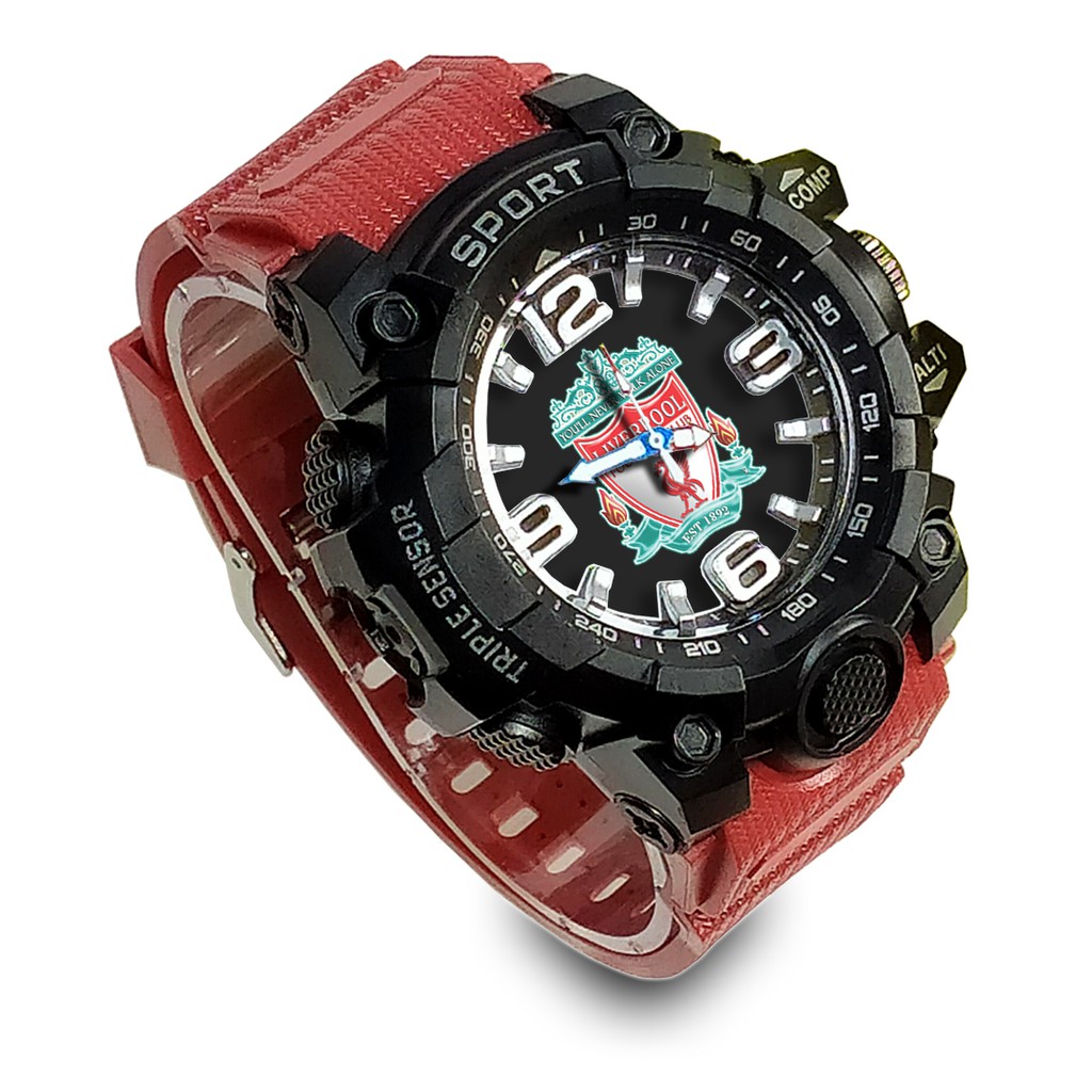 Jam Tangan CustomTHE REDS LIVERPOOL Ruber- Water Resistant