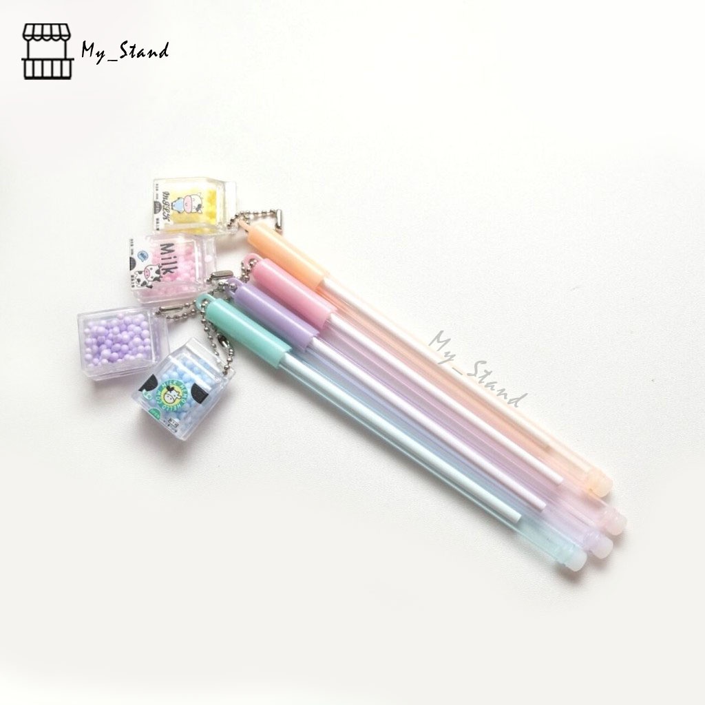 

Satuan 1 & 4 pcs Pena Gantungan Susu Sapi Bulat Kotak Pen Gel Bolpen Pulpen Bolpoin Gelpen Karakter cow milk Gift Hadiah Souvenir Anak ATK Alat tulis sekolah