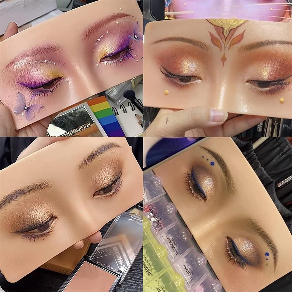 Chookyy Hadiah Bantuan Sempurna Untuk Artis Bulu Mata Pemula Melukis Latihan Makeup Latihan Skin Lash View Kelopak Mata Berlatih Makeup Papan Wajah