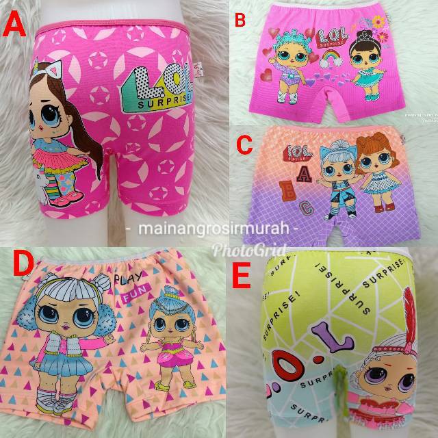 CD Celana boxer LoL /little Pony /frozen /celana dalam anak/ boxer anak