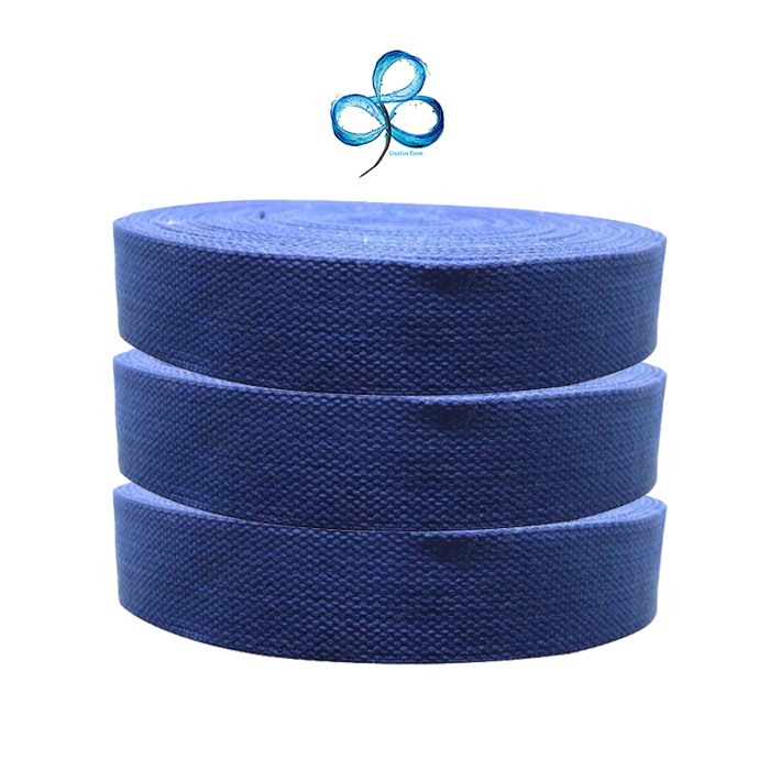 

Tali Webbing Katun Ukuran 3.8 Cm Warna Biru Navy KT 38 NAVY