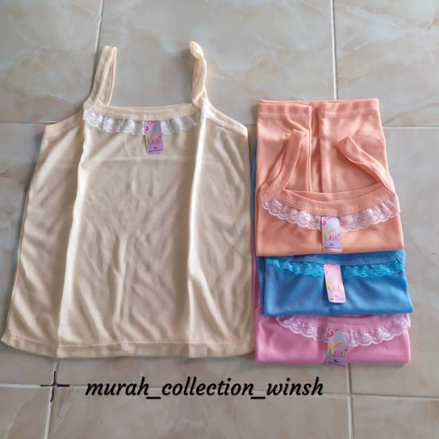 6 PCS // KAOS DALAM ANAK PEREMPUAN // SINGLET ANAK PEREMPUAN // KAMISOL WARNA