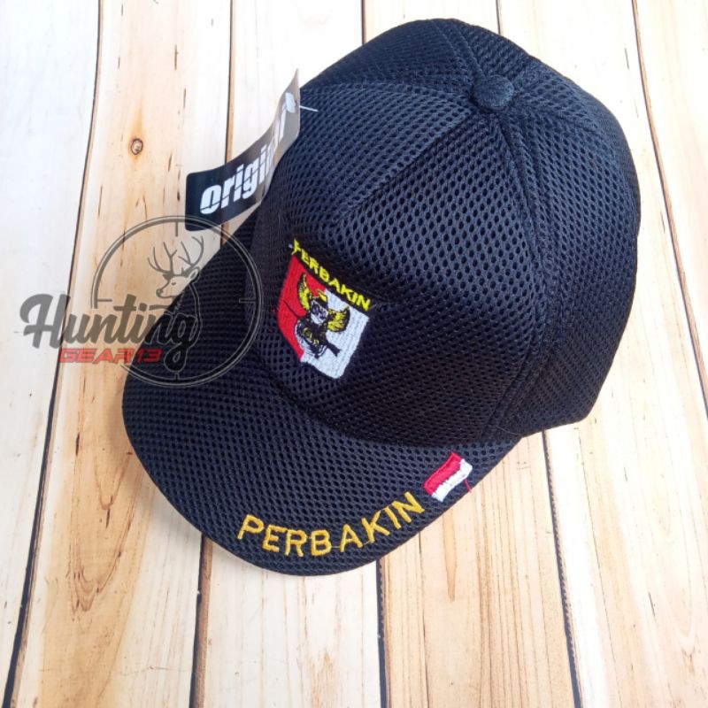 Topi PERBAKIN full bordir - topi warna hitam - topi