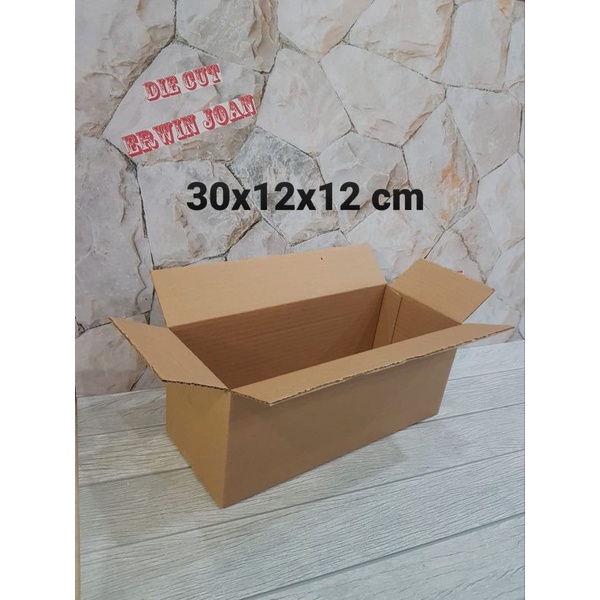 

Kardus / Box / uk.30x12x12 cm / Karton packing polos baru ST