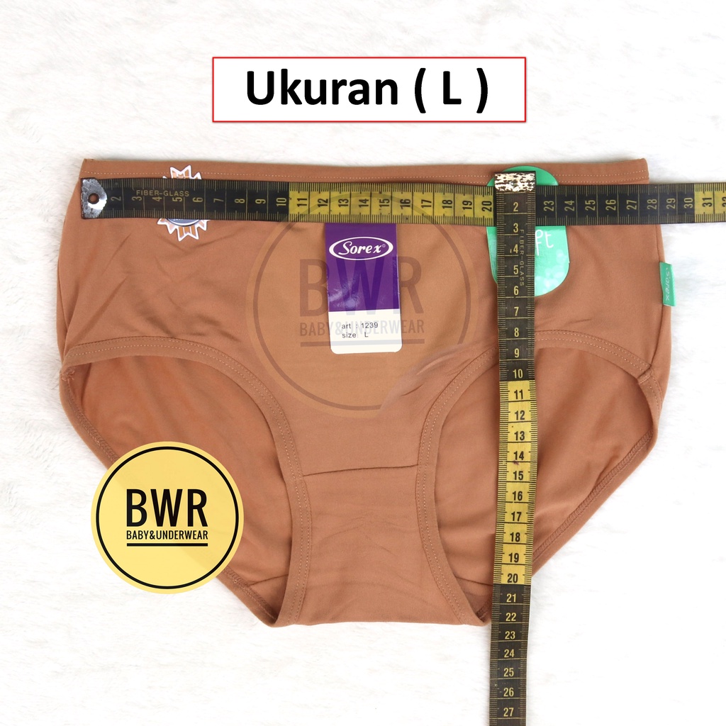 [ 3pc ] CD Sorex 1178 1227 1230 1232 1233 1238 1239 1251 1255 1257 Celana Dalam Wanita Dewasa Sorex Midi Basic CD Super Soft | Bwr
