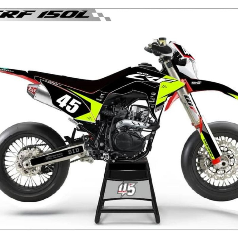 custom decal sticker supermoto honda crf/klx/wr/husqvarna/ktm design suka suka
