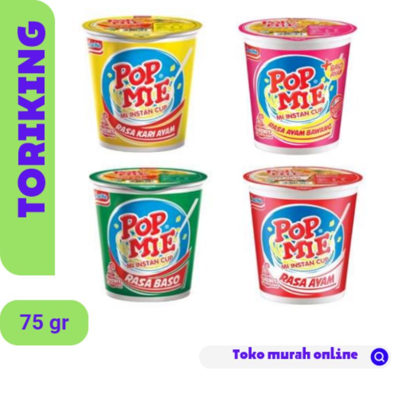 

POP MIE - AYAM/AYAM BAWANG/SOTO/KARI 75gran