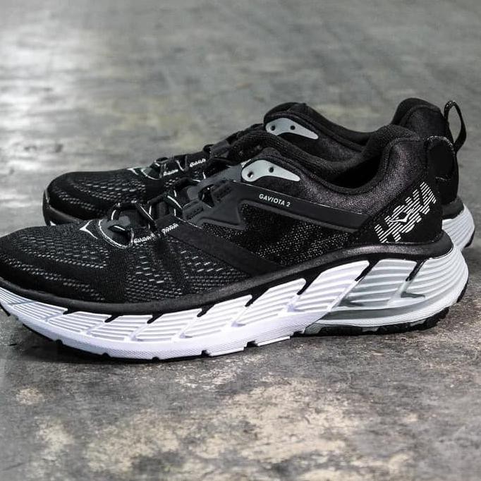 HOT SEPATU GYM SEPATU OLAHRAGA~ HOKA ONE ONE GAVIOTA 2 BLACK WROUGHT IRON ORIGINAL BNIB PROMO