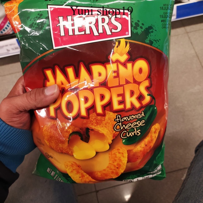 

herrs jalapeno cheese curls - snack import Herr's 198gr