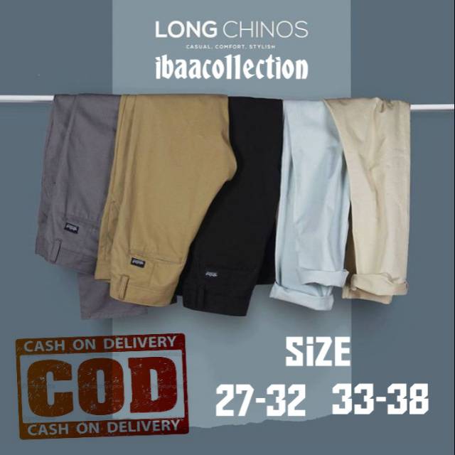 Celana Chino Panjang Pria - Celana Katun Stretch [ BISA COD ]