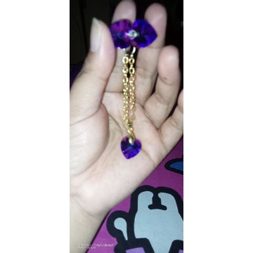 Bros dagu juntai mini kristal Swarovski ORI