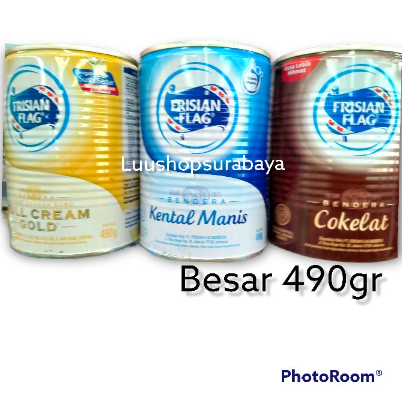 

Frisian Flag Susu Kental Manis Kaleng 490gr Putih/Coklat/Gold