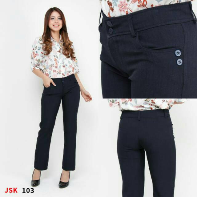BISA COD S 8L Celana Panjang Bahan Katun Kerja Basic BISA COD S 8L Celana Panjang Bahan Katun Kerja Basic
