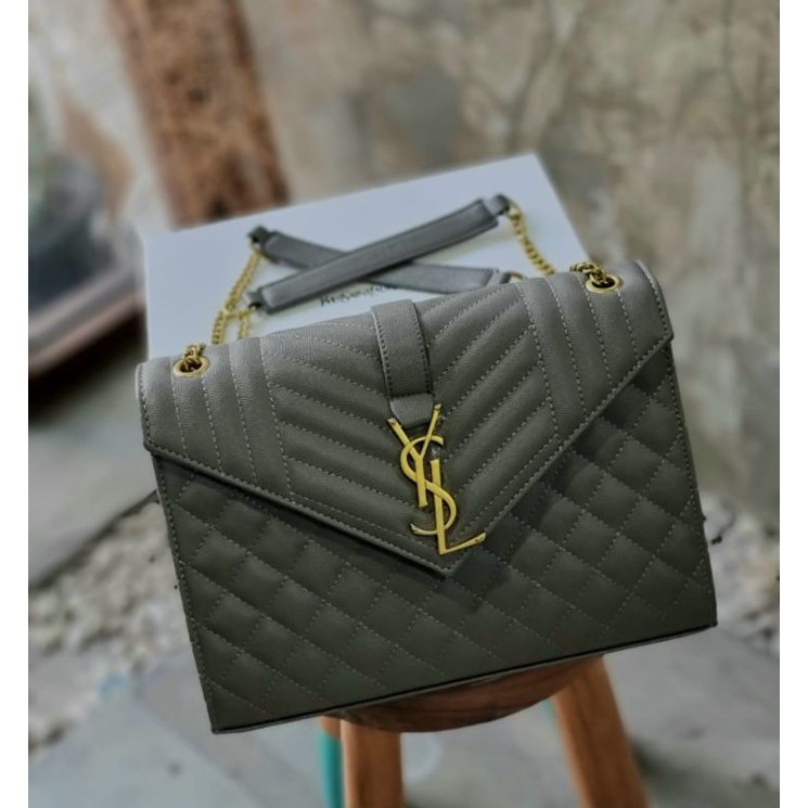 

Ysl envelope caviar mix mattelasse jumbo incld box