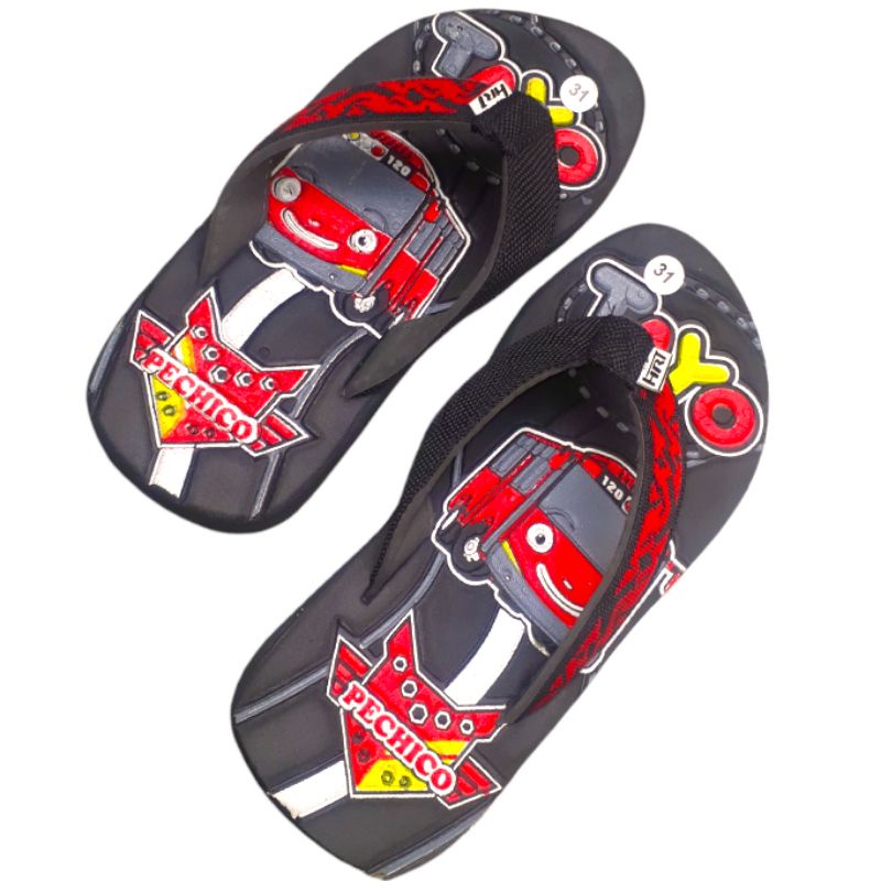 Sandal Anak Laki Laki Terlaris Motif Tayo Asli press timbul jb893