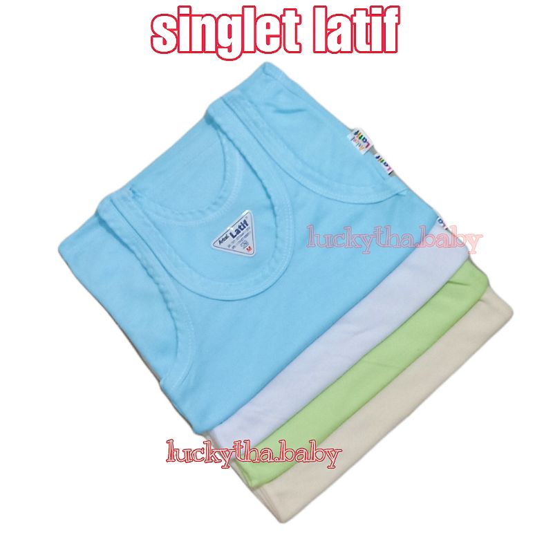 (6pcs)Singlet bayi dan anak sunflower,al latif/ singlet balita / singlet cotton / kaos kutang bayi /