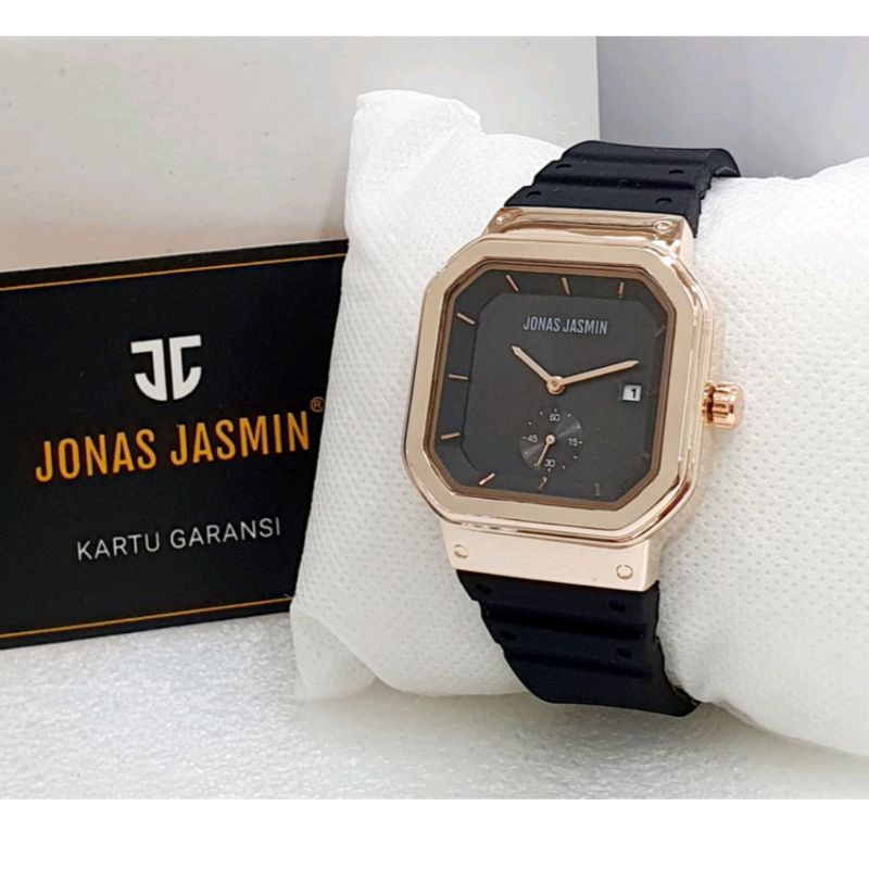 (Cod) Jam Tangan Wanita Analog Jonas Jasmin JJ2205 Rubber Original