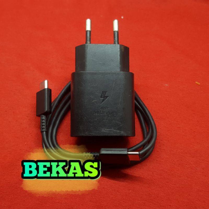 Charger Samsung 25Wat Fast Charging Samsung M51 A70 A71 A80 A90  Original Type C to C Copotan Ori