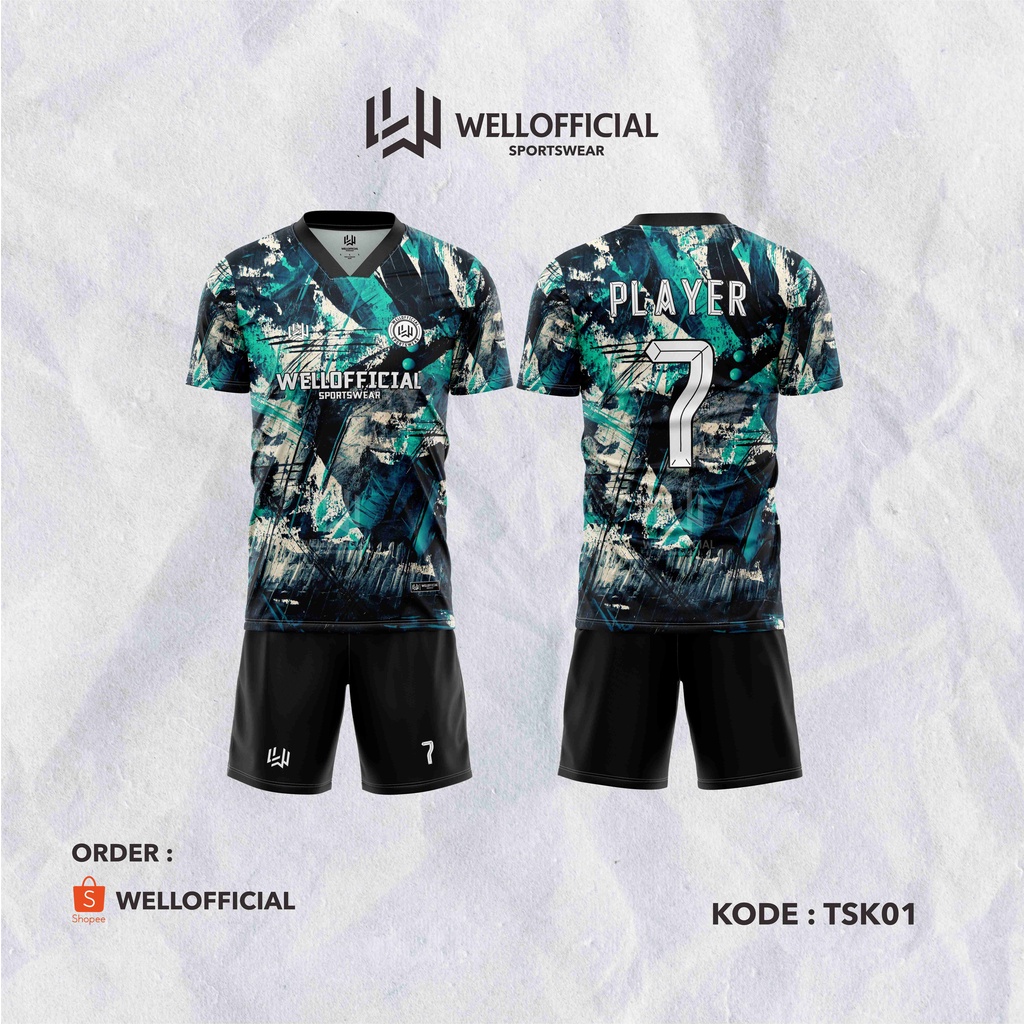 KAOS BOLA FUTSAL SATUAN FULLPRINT