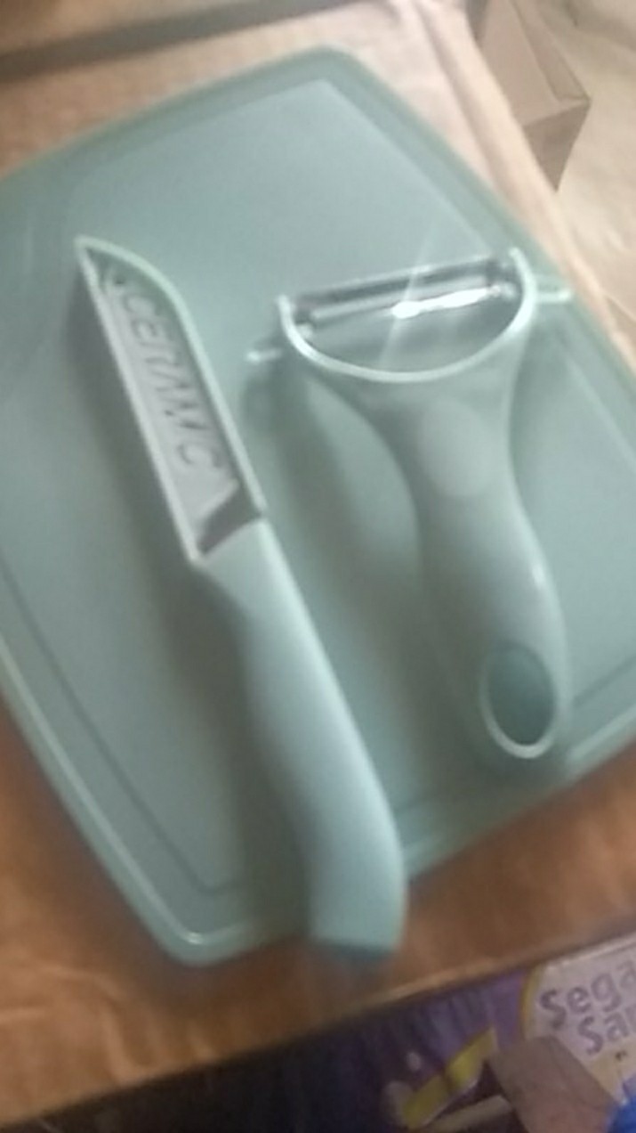 Pisau Set Talenan 3in1 Stainless Pengupas Kulit Buah Sayur Sebaguna Set Knife