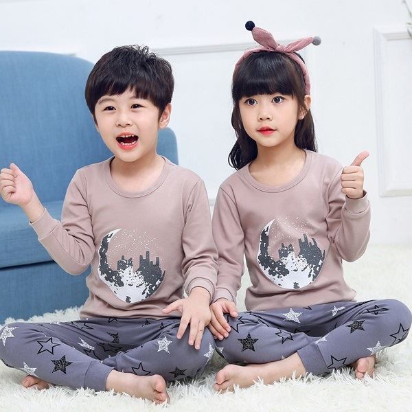 MV_Marvelouz MV70PJ071 Baju Tidur Set Anak Motif Karakter Unisex Terbaru 1kg bisa 4 pcs supplier baju import PJ071