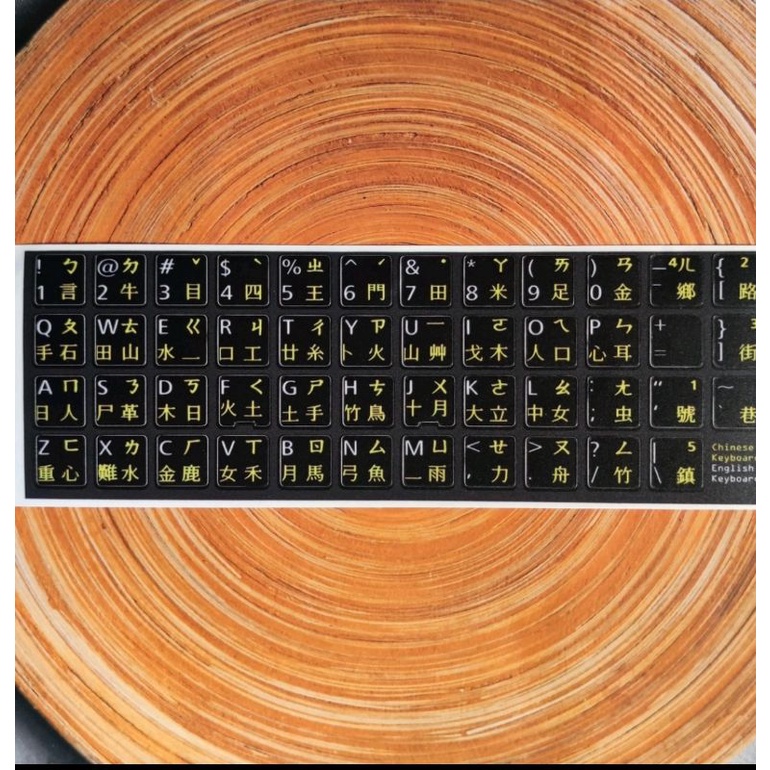 stiker keyboard mandarin