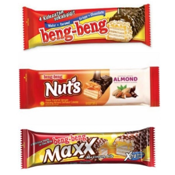 

BENG BENG Aneka Wafer Cokelat Original Maxx Nuts Almond Baru