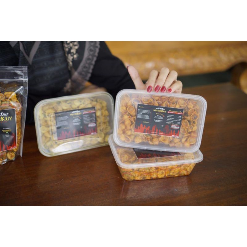 

Kripca| Basreng| Mie lidi| Makaroni| Seblak BOX || Free bubble wrap || Free kardus