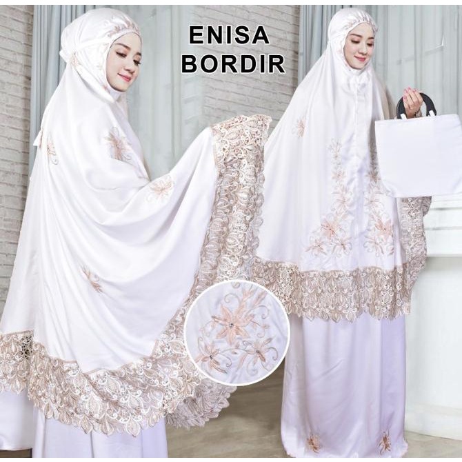 DIONISIA Enisa Mukena Luna Maya Dewasa Renda Bordir Terbaru 2020