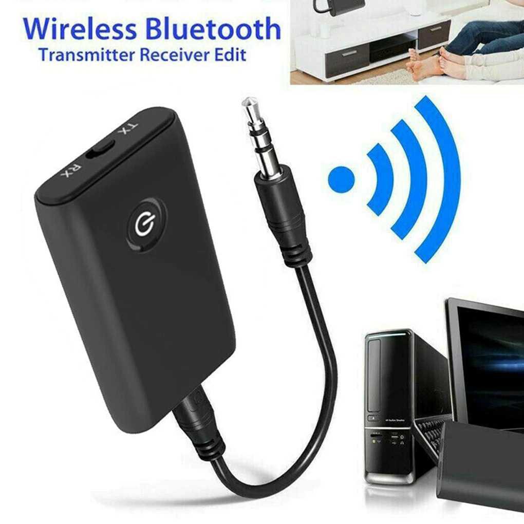 Goojodoq Bluetooth 5.0 Transmitter Receiver Rechargeable Speaker Headphone Audio Koneksi Wireles Bluetooth Berkualitas