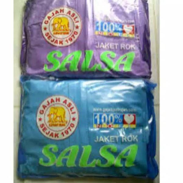 Jas Hujan Wanita Muslimah Jaket dan Rok Salsa