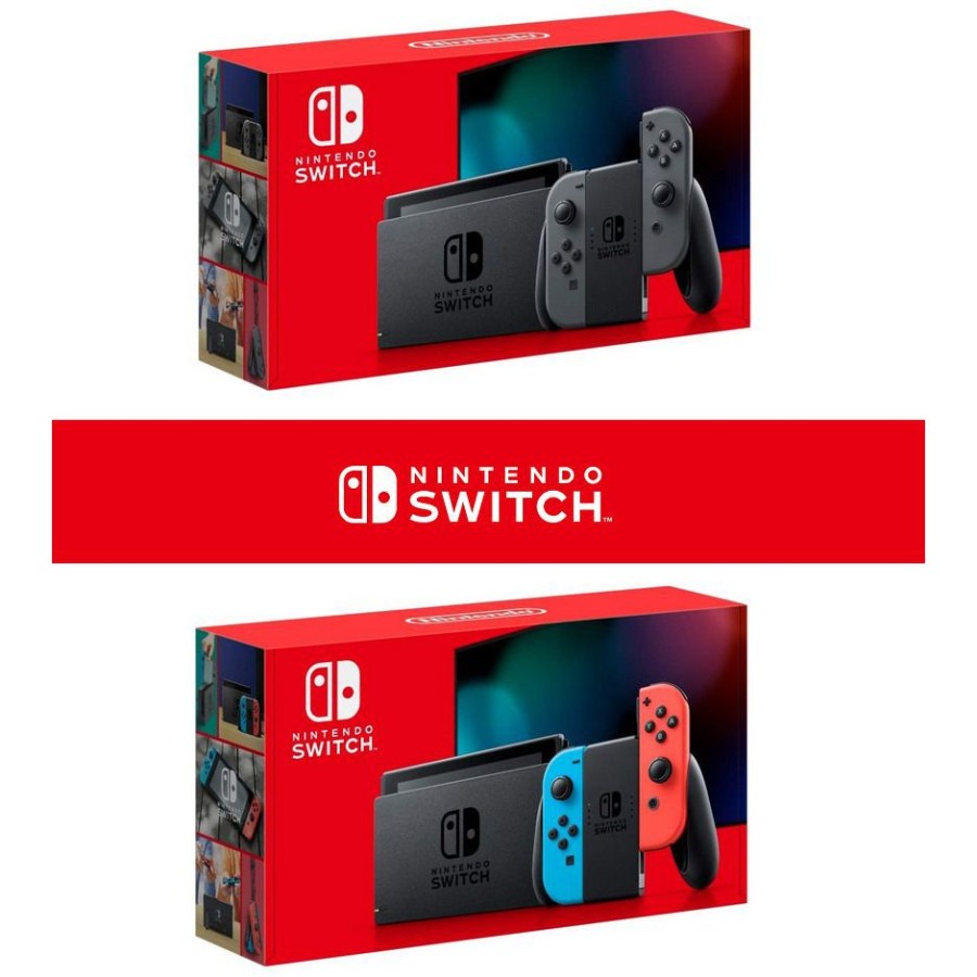 Nintendo Switch Console V2 New HAC-001(-01) Neon Blue - Neon Red