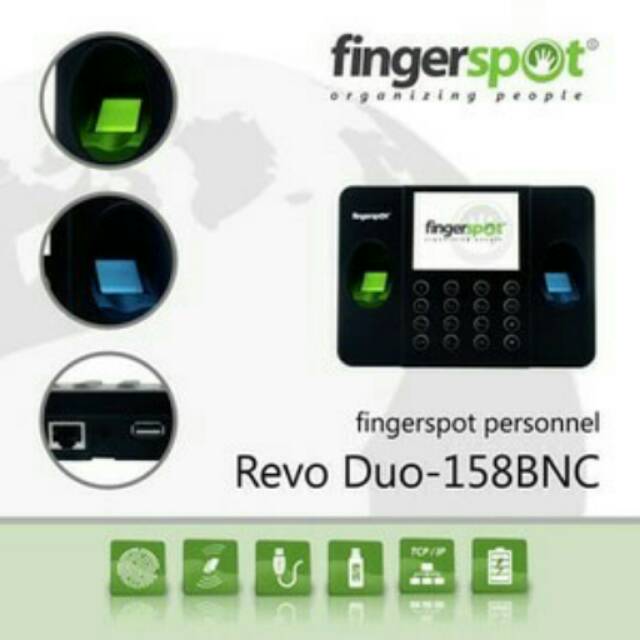 PROMO APRIL.MESIN ABSEN/FINGERPRINT.REVO DUO-158BNC#PREMIUM#BERGARANSI