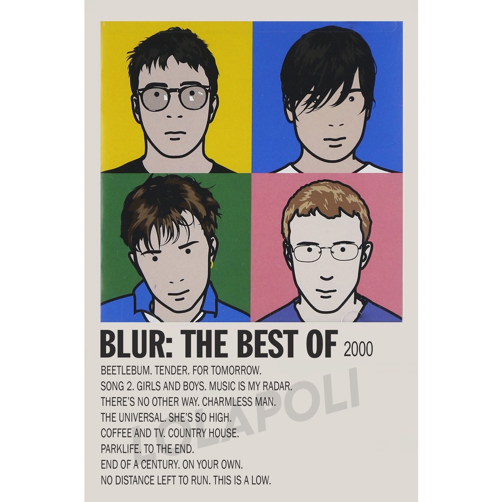 Poster Cover Album Blur: The Best Of