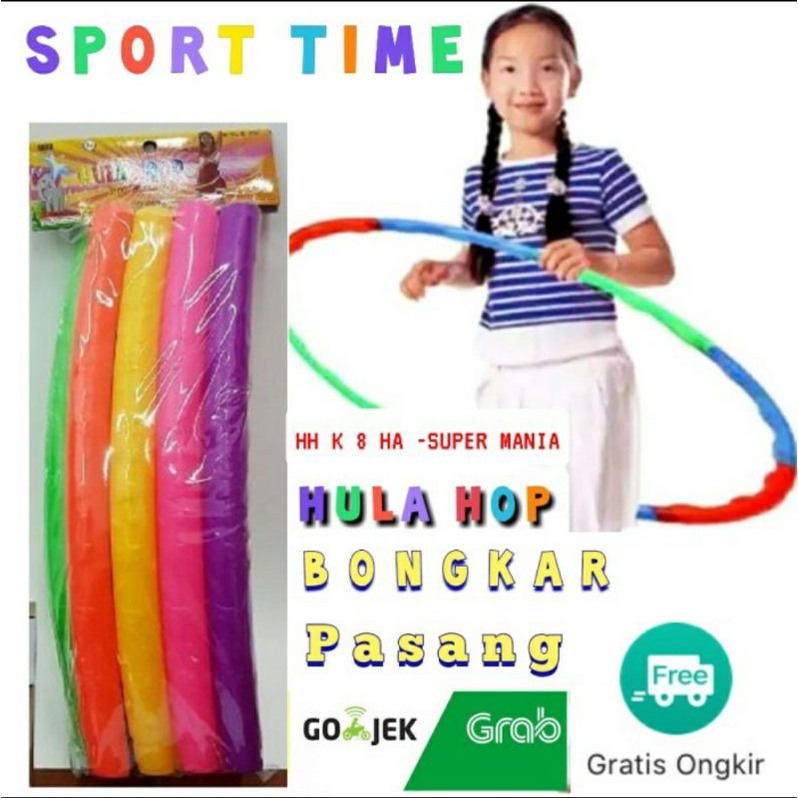 Mainan Anak dewasa alat olahraga HULAHOOP Bongkar pasang