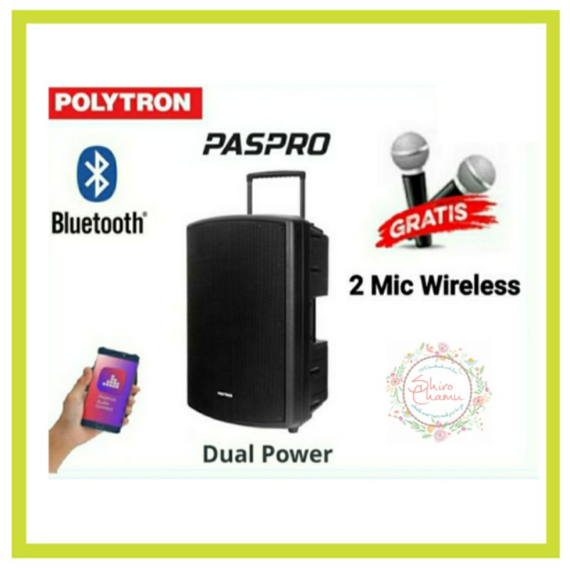 Polytron Professional Active Speaker PAS PRO15F3 Pas Pro Series Woofer 15 Inch PASPRO 15F3 / 12 Inch