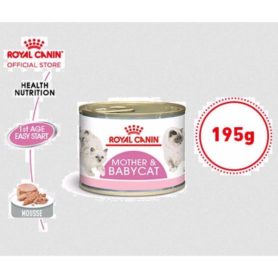 Royal Canin Mother and baby Cat Kaleng 195Gr &amp; 100Gr Royal Canin Mother and Baby Tray