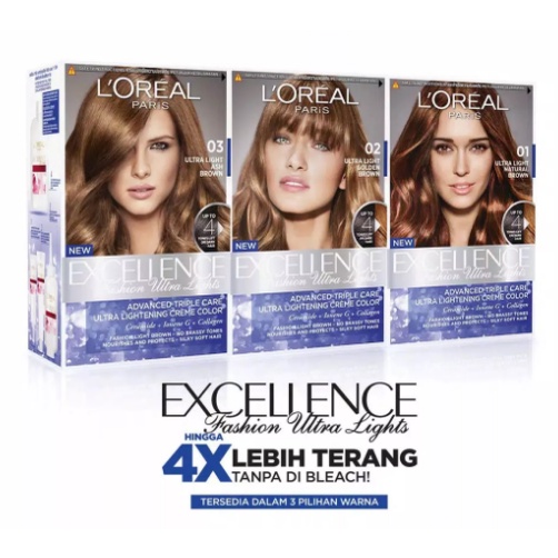 L'Oreal Excellence Fashion Ultra Lights (Semir Rambut L'Oreal)