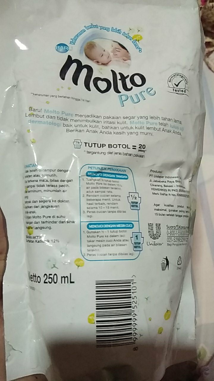 Molto Ultra Pure Refil 250ml