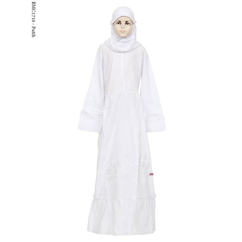 Baju gamis anak tanggung remaja warna putih Berkualitas