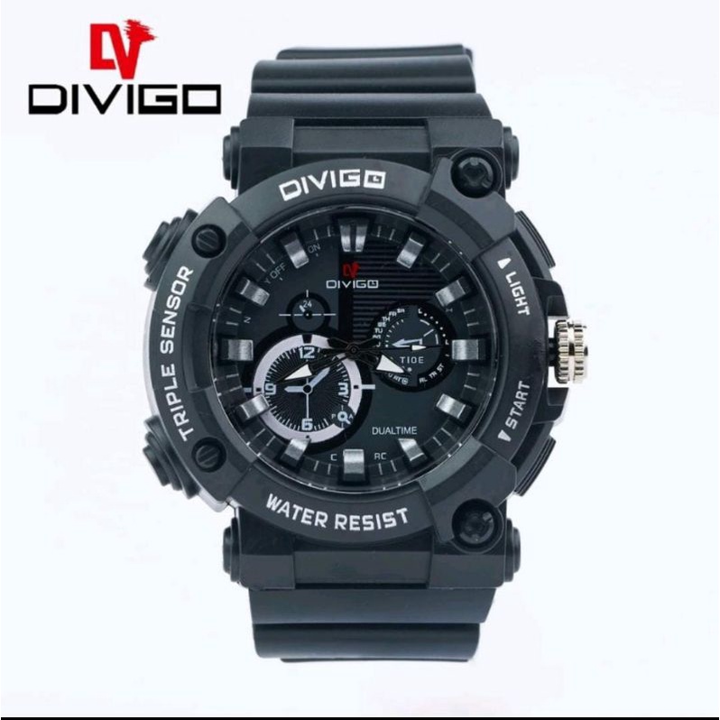 Jam Tangan Divigo Anti Air Jam Tangan Rubber Pria