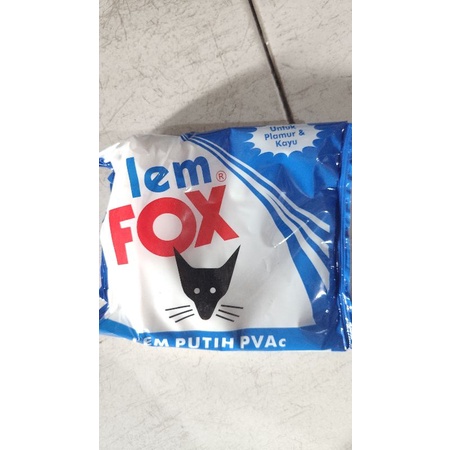 Lem Fox PVAc 350gr | Lem Kayu Fox Bungkusan / Lem Fox Biru Lem Lem Fox Kemasan Merah Kualitas Terjamin Original