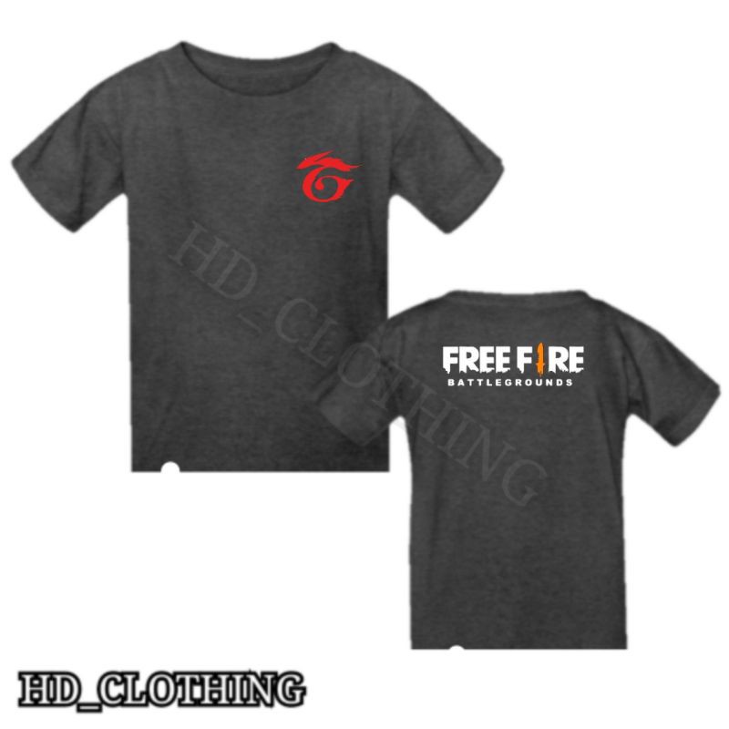 kaos anak 1-10 tahun motif free fire