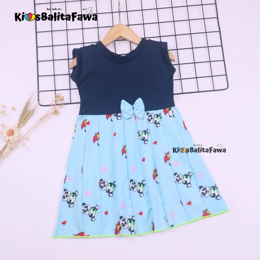 Dress Lala uk 3-4 Tahun TYPE C / Dres Fashion Kids Perempuan Cewek Baju Anak Batik Casual Pesta Gaun