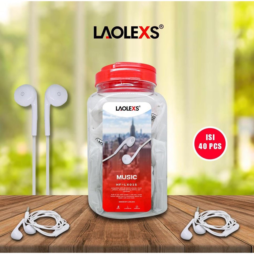 HEADSET HANDSFREE EARPHONE HF LAOLEXS LX015 ORIGINAL VOICE SUPER DEEPBASS