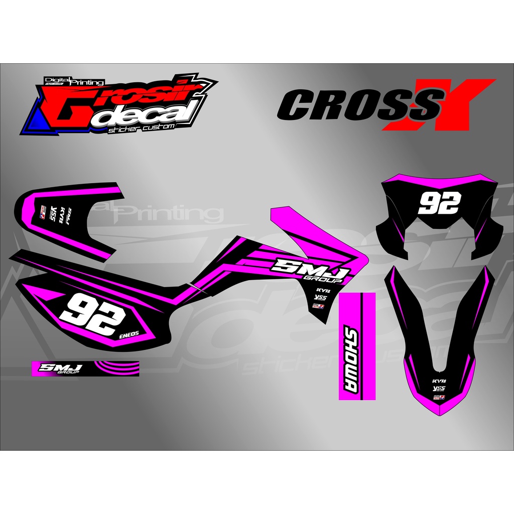 Sticker Fullbody Viar Cross X 150 Full Body Decal Viar Cross 200GT fullbody