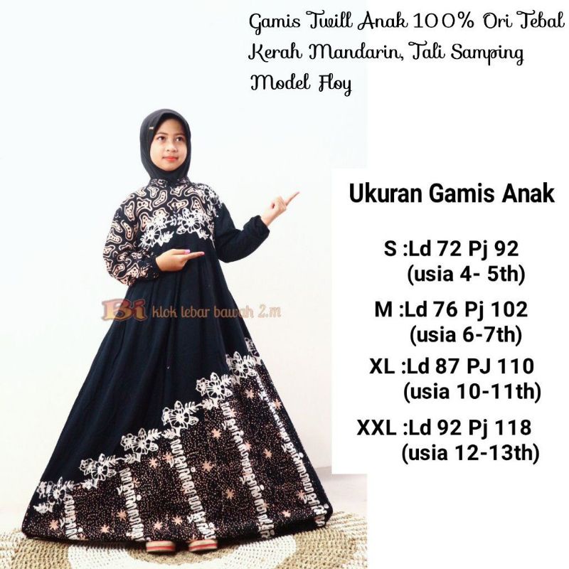 GAMIS TWILL ORI ANAK