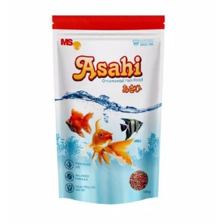 PAKAN IKAN PELET SEMUA JENIS IKAN HIAS ASAHI 100gr