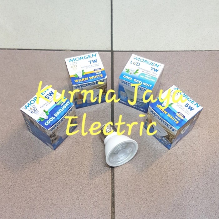 Lampu LED COB Morgen MR1605E 5W 7W E27 Par Light Sorot Spot Light - 5W, Putih